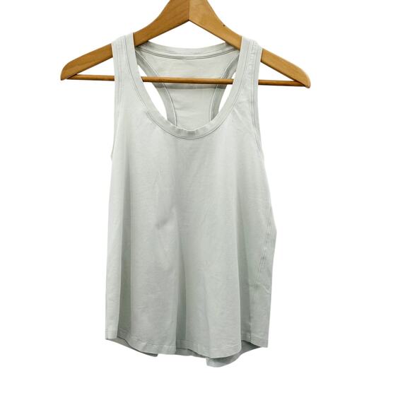 Lululemon gray white Racerback tank Top - Picture 3 of 3